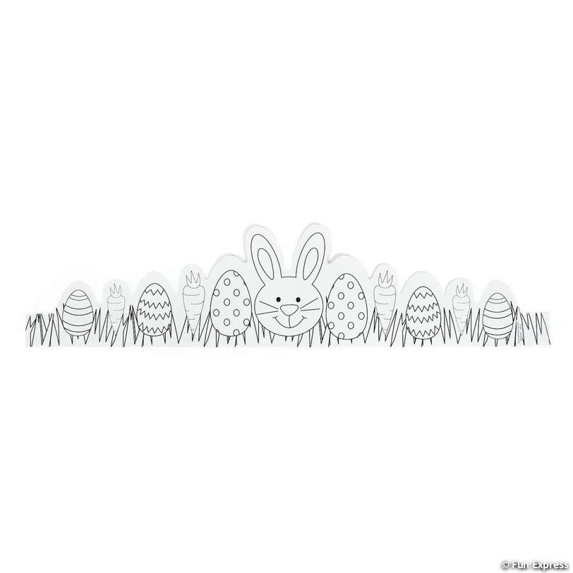 Colour In Big Easter Crowns 12 Pk